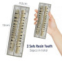 56 pièces de fausses dents 2 ensembles de dents de fausses supérieures et inférieures en résine synthétique, accessoire d’horreu