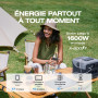 Station électrique portable EF ECOFLOW RIVER 2 Pro, batterie LiFeP04, 768 Wh, charge rapide en 70 min, 3 prises CA de 800 W, gén