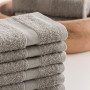 Todocama - Lot de 12 Serviettes de Toilette (30 x 30 cm) 100% Coton Doux et Absorbant, 550 g/m² Premium, (Gris Clair)