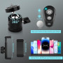 11.5" Ring Light Professionnel avec Trépied Grand, [Mise à Niveau] 1m77/69.5" Trepied Smartphone Anneau Lumineux, Selfie LED Ann