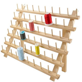 New brothread 60 Bobines Support de Filetage de bois/porte-bobines de fil/organisateur de fil pour broderie, matelassage et fils