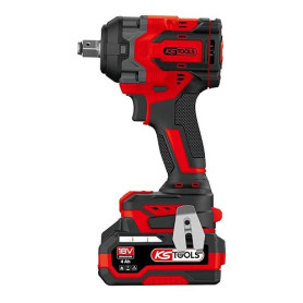 KS TOOLS - 515.4710F - Mini clé à chocs 1/2" - Clé à choc sans fil brushless - Puissance 18 V - 850 Nm - 1,5 kg sans batterie -