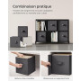 SONGMICS Meuble de Rangement avec Boîtes, Meuble à 9 Cases pour Vêtements, Étagères en Tissu Non-tissés, Personnalisable, Extens