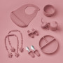 Navik | Coffret repas bebe 12 pièces | Assiette ventouse pour bébé | Tasse apprentissage bebe | Bol et bavoir | Couverts bébés |