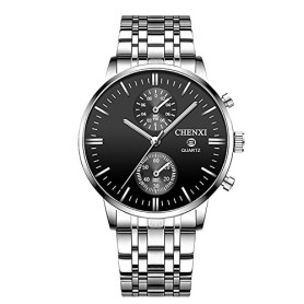 SGU Montre Homme,Montre Bracelet pour Hommes Daffaires,Bracelet en Acier Inoxydable,Etanche 30M,Aiguilles Lumineuses,Date Automa