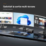 BOSGAME P4 Plus Dual 2.5G LAN Mini PC de Jeu, processeur AMD Ryzen 7 5825U (jusqu'à 4,5 GHz), Windows 11 Pro Mini-Ordinateur, 16