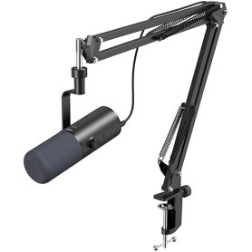 TONOR USB/XLR Micro Gaming Dynamique pour PC, Microphone Cardioïde de Studio avec Bras de Support pour Podcasting, Streaming, En