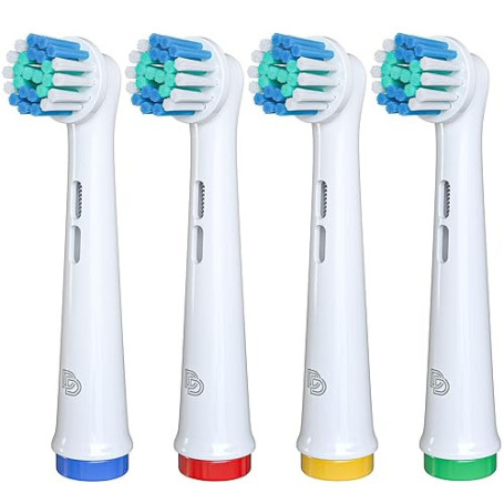 DentaDrift Brossette Oral-B Compatibles, 4-Pack Tête Brosse à Dent Oral B Compatibles - Qualité Premium, Défense Renforcée Contr