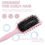 Brosse à boucler – Fixe et modele les boucles | Réduit la traction, les frisottis et la séparation. Bords lisses, unisexe.