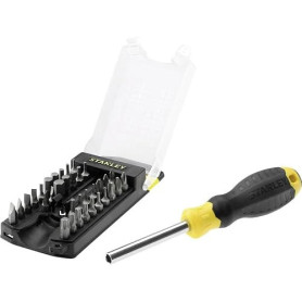Stanley STHT0-70885 Tournevis porte-embouts - 34 embouts inclus Jaune/Noir