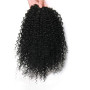 Extension de queue de cheval afro - américaine bouclée cheveux courts en queue de cheval afro - américaine (1B, 12 Inch)