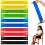 10 Pièces Bande de Chaise Extensible pour Enfants,Bandes de Chaise Colorées Fidget Sangles de Siège Flexibles pour Enfants Elast