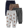 Simple Joys by Carter's 4-Pack Fleece Pants - Infant-and-Toddler-Pants - 4-Pack Fleece Pants - Mixte bébé