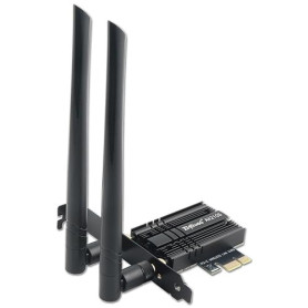Carte WiFi 6E Intel AX210 PCIe - 5400Mbps Tri-Bande 6G/5G/2.4G (160MHz), Bluetooth 5.3, Adaptateur sans Fil Ultra-Latence avec S