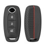 OTMIK Silicone pour Clé de Voiture étui pour Nissan X-Trail t33 Kicks Qashqai J12 Juke Teana Altima Ariya 3 Boutons Coque de clé