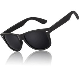 LINVO Lunettes de Soleil Polarisées pour Homme Femme Classique Lunettes de Conduite Anti-UV Lunettes de Soleil Design Rétro des
