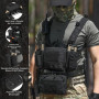 VOTAGOO Protège-poitrine tactique Paintball Chest Rig