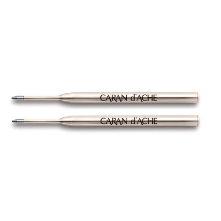 Caran d'Ache Goliath Lot de 2 cartouches de rechange Noir Medium