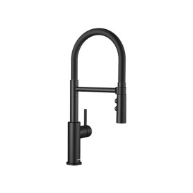 BLANCO 525793 CATRIS-S Flexo, robinet de cuisine en noir mat, mitigeur de cuisine, haute pression