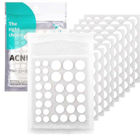 Pimple Patches 350 pièces, Patch Bouton Invisible Naturel Hydrocolloïde Acné Patch utilisation de jour et de nuit, 2 en 1, Avec