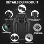 Jumelles Haute Puissance 10 x 50 pour Adultes, système Optique HD, poignée antidérapante, Jumelles étanches pour Observation des