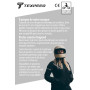 Texpeed Veste moto femme homologué - Manteau blouson en cordura textile imperméable pour femme avec armure de moto CE (EN 1621-1