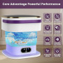 Mini Machine à Laver pour Petits vêtements,15L 2 en 1 Machine à Laver Portable avec Panier d'essorage et 3 modes de nettoyage po