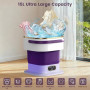 Mini Machine à Laver pour Petits vêtements,15L 2 en 1 Machine à Laver Portable avec Panier d'essorage et 3 modes de nettoyage po