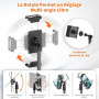 XXZU 182CM Support de Trépied pour Tablette, Trépied pour Téléphone Rotatif à 360° Support Tablette Lit Réglable en Hauteur Plia