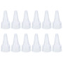 PATIKIL Bouchons de Bouteille à Torsion 20/410, 12 Pièces, Bouchons de Rechange en Plastique à Bord Cannelé avec Joint en Mousse