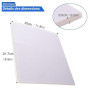Worown 20 Pièces Carton en Mousse A4 (21.7 cm × 30 cm) - Planches de Mousse Blanc 5 mm pour Présentations, Magasins, Bureaux et