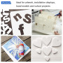 Worown 20 Pièces Carton en Mousse A4 (21.7 cm × 30 cm) - Planches de Mousse Blanc 5 mm pour Présentations, Magasins, Bureaux et
