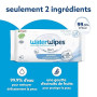WaterWipes Sensitive+ Newborn & Baby Wipes, Lingettes Pour Nouveau-Nés et Bébés, 240 unités (4 paquets), 3-en-1 nettoie, soigne,