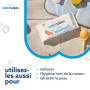 WaterWipes Sensitive+ Newborn & Baby Wipes, Lingettes Pour Nouveau-Nés et Bébés, 240 unités (4 paquets), 3-en-1 nettoie, soigne,