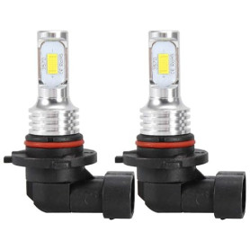 Yctze pour ampoule led 9145 2pcs H10 9145 80W 8000K Blanc LED Ampoule Antibrouillard 12-24V Remplacement Universel Ampoule de fe