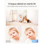 Reolink 3K 5MP Caméra Surveillance WiFi Intérieure 360° PT, E1 Pro | Suivi Automatique, Détéction de Personne/Animal/Pleurs de B
