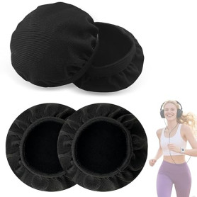 Housses Écouteurs Lavables en Tissu Respirant – Couvre-Oreilles Anti-Sueur, Anti-poussière, Anti-Glisse pour Casque Audio 6-8 Cm