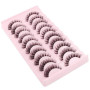 Parriparri Faux Cils Volume Russe Naturel 10 Paires Russian False Eyelashes | 3D Russian Lashes, Curly Cils fourrure Mink, Léger