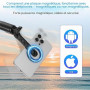 Gbformat Magnétique Perche à Selfie & Trepied Smartphone avec Télécommande Amovible et Anneau Magnétique, Support de Téléphone E