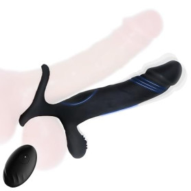 Vibromasseur Anal Anneau Vibrant Pénis Gode Homme 7 Modes de Vibration | Anneau Pénien avec Télécommandé Sextoyse Homme Cock Rin