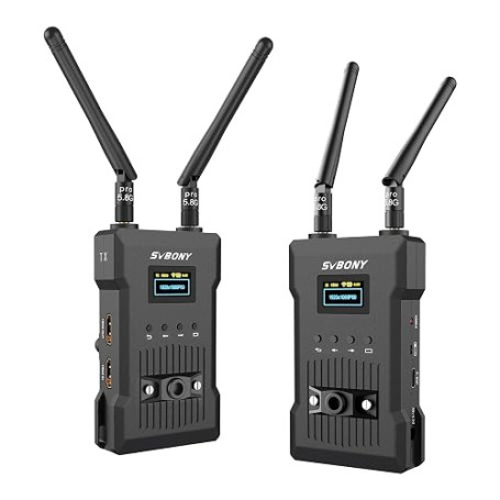 SVBONY ST1 Transmetteur HDMI Sans Fil 4K@30Hz, Portée 300m, APP Temps Réel, 5G/2.4G, Latence 0,06 s, Écran OLED, Convient à la P