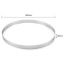 Guowall Cercle à Tarte Anneau à Tarte de PâTisserie Cercle Tartelette, Acier Inoxydable (28 * 28 * 2cm)