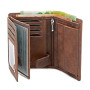 Fa.Volmer ® Porte-Monnaie en Cuir pour Hommes avec Protection RFID - Grand Porte-Monnaie en Cuir de Buffle véritable - Format Ve