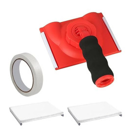 Coupe Bordure de Peinture, Outils de Peinture de Bord avec Tampons de Remplacement et Ruban de Masquage, Kit de Bordure à Peindr