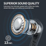 Écouteurs Bluetooth 5.3, Écouteur sans Fil avec 4 ENC Mic Casque Bluetooth Hi-FI Stéréo, 50 Heures Durée de Lecture, IP7 Etanche