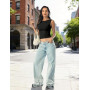 DUOEASE Debardeur Femme Basique Slim Fit Crop Top Femme sans Manches Décontracté Haut Femme Chic Et Elegant Sexy Ete Top