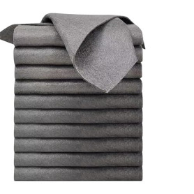 KQOZG 10 Chiffons Magiques Réutilisables en Microfibre Épaissie pour Nettoyage de Voitures, Cuisine, Vitres et Surfaces Lisses
