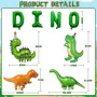 Decoration Ballon Dinosaure Anniversaire, Deco Enfant Ballon Helium 4 Ans, Deco Gateau Dino, Dino Bannière, Dinosaure Thème Déco