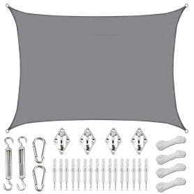 Voile D'Ombrage Rectangulaire,Voile D'ombrage Imperméable Rectangulaire 2x3m,Toile Ombrage Imperméable,Filet Dombrage Rectangle,