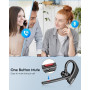 New Bee Casque Mains Libres V5.2 Oreillette Bluetooth Headset Casque d'affaires sans Fil avec Microphone avec Double Annulation